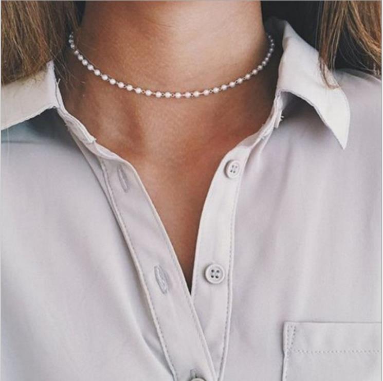 Pearl Chain Necklace - Lavishic
