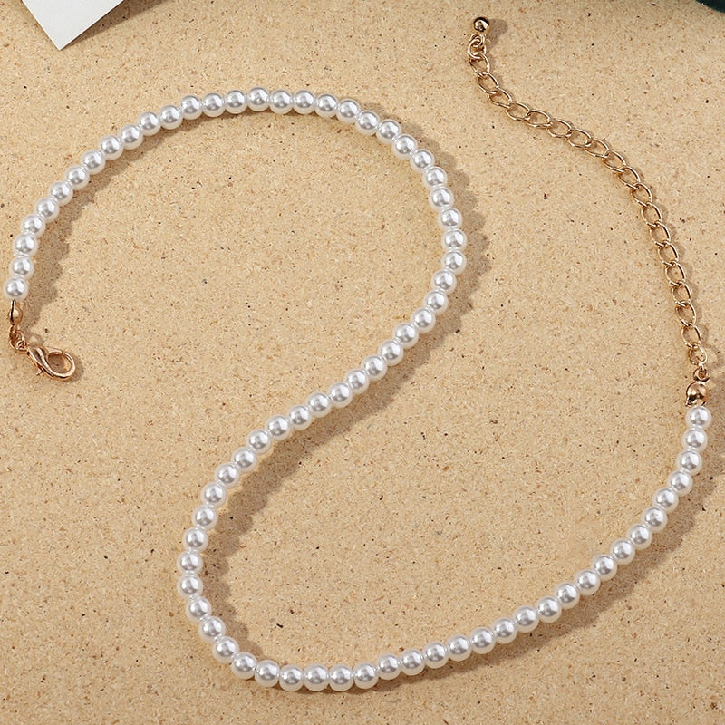 Pearl Chain Necklace - Lavishic