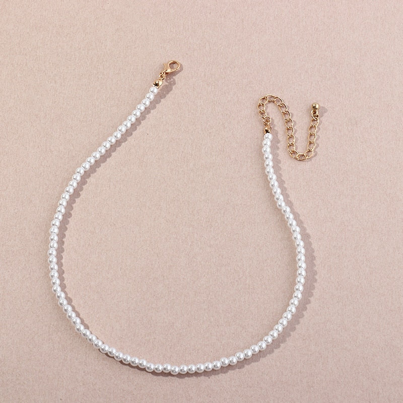 Pearl Chain Necklace - Lavishic