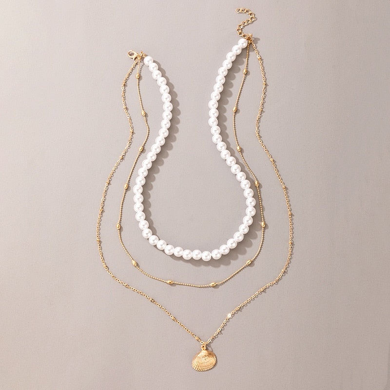 Pearl Chain Necklace - Lavishic