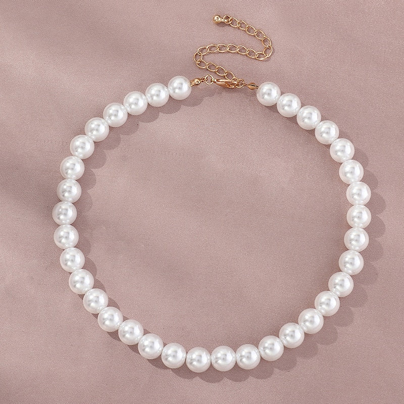 Pearl Chain Necklace - Lavishic