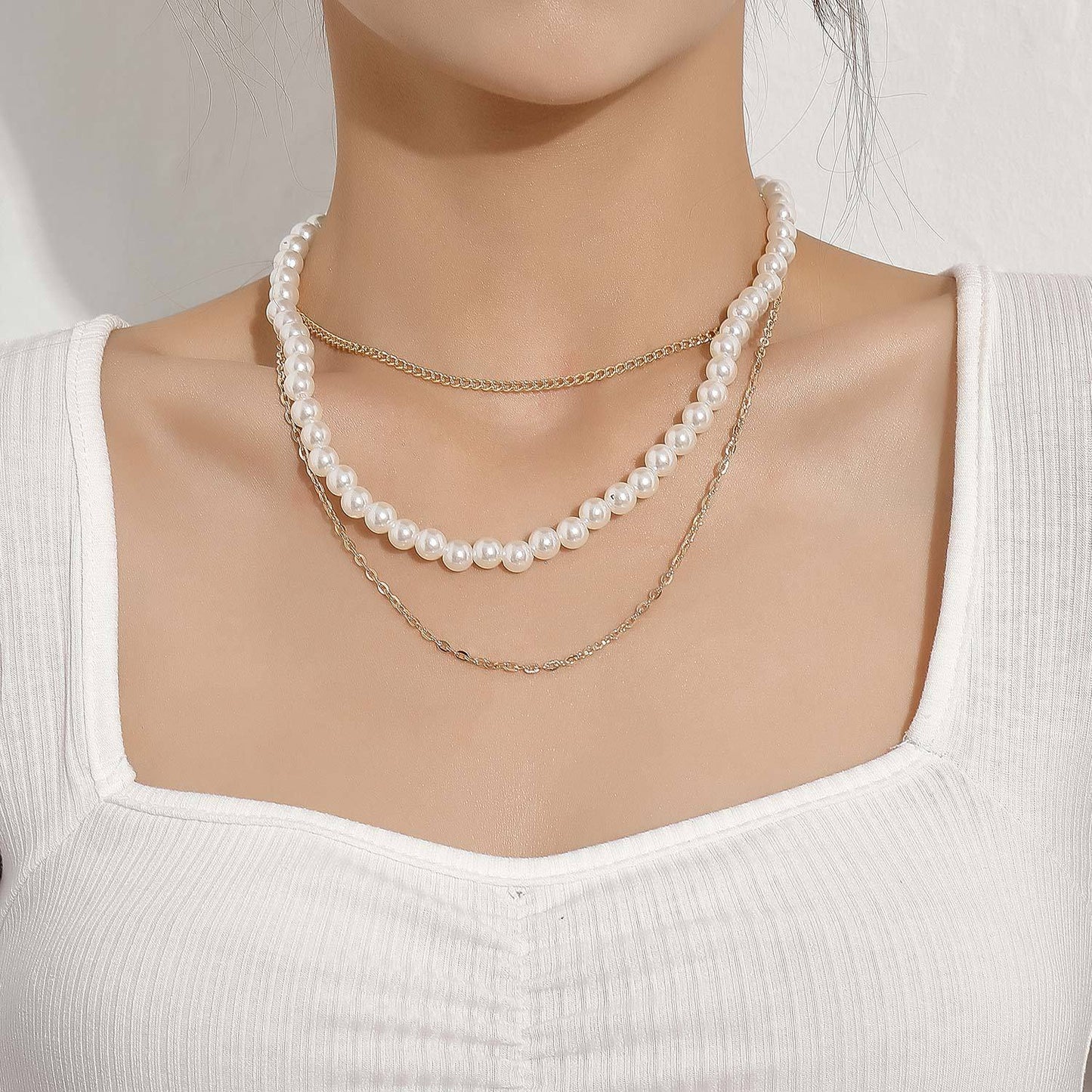 Pearl Chain Necklace - Lavishic