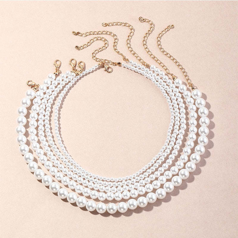 Pearl Chain Necklace - Lavishic