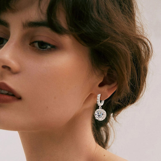 3 Carat Moissanite Earrings - Lavishic